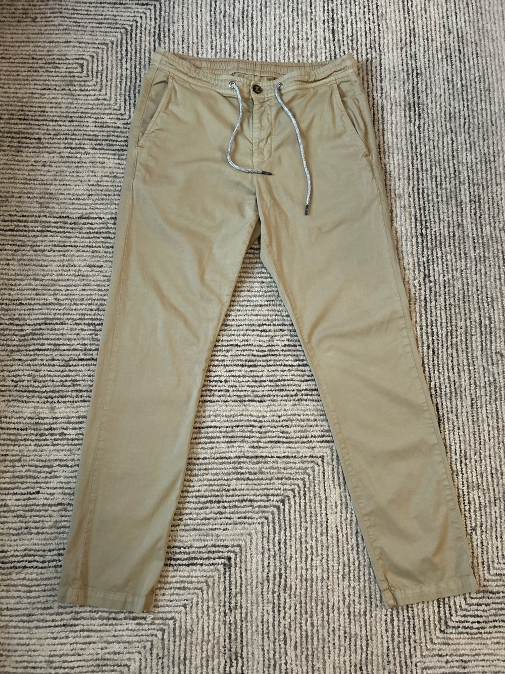Tommy Bahama Pants Men's Medium Khaki Drawstring Chino Poplin Casual